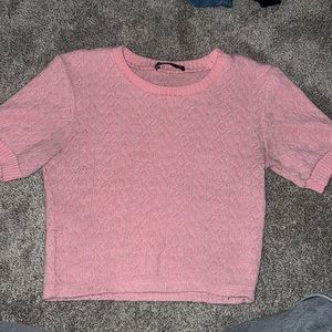 Zara short sleeve knit top